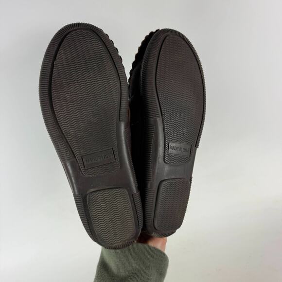 Bick Moose Ankle Boots Women's 9 Brown Leather Lace-Up Mid Top Round Toe - Picture 8 of 11